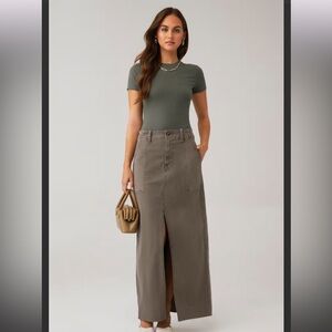 NWT Favorite Daughter Women's The Sadie Utility Skirt in Kalamata Size 25